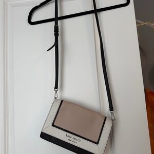Kate Spade Black and Cream Crossbody Bag
